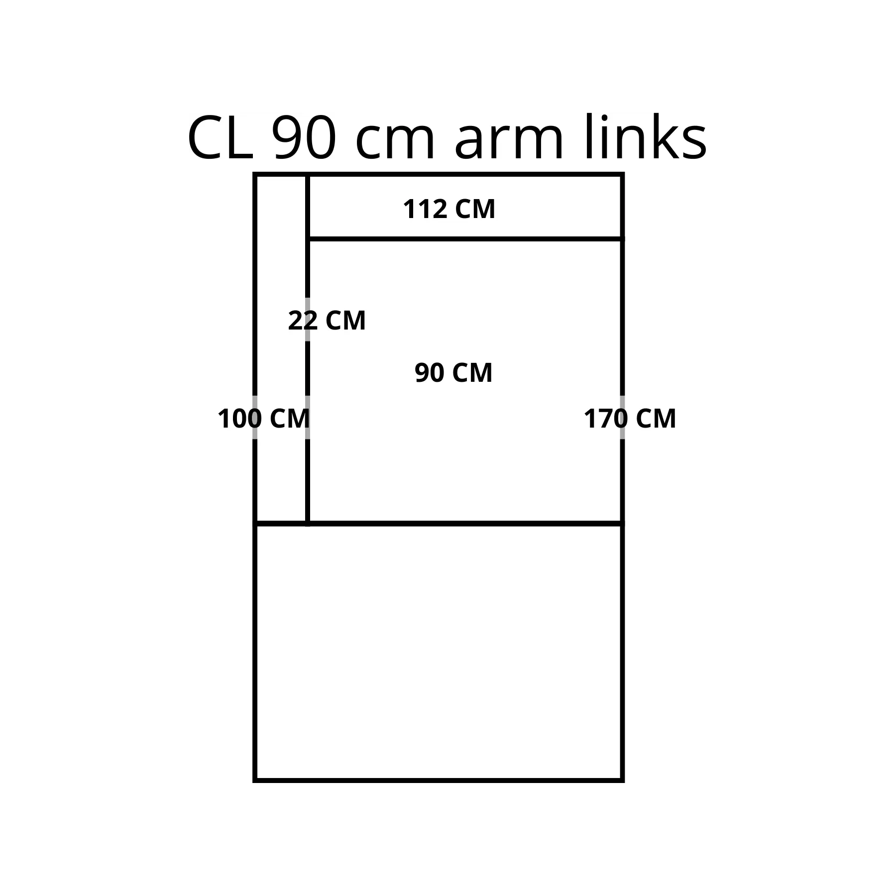 afbeelding van Leren elementenbank Flow - cl 90 arm links